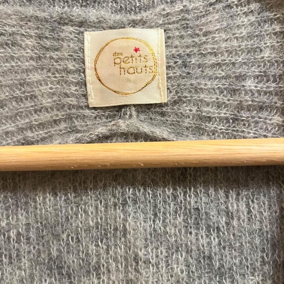 Des petits hauts | BABINE Grey Cardigan Alpaca + mohair - Picture 6 of 8